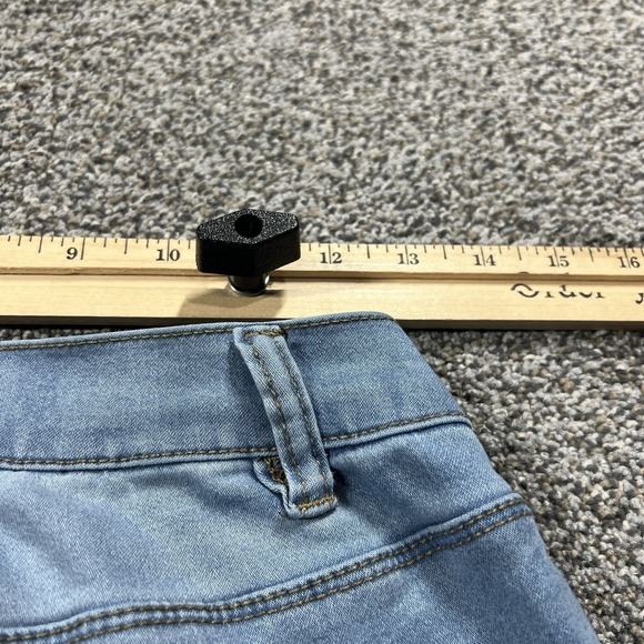 Curve Appeal Jeans Womens 27 Blue Skinny Mid Rise Light Wash Stretch Denim - Picture 7 of 11